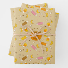 Hoja De Papel De Regalo Truco o trata la impresión de Halloween de Jack-o-