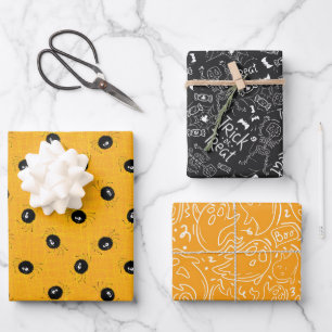 Hoja De Papel De Regalo Truco o trato