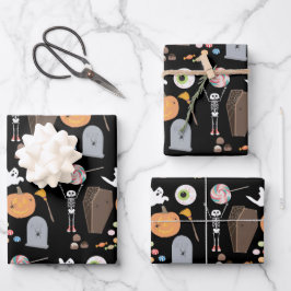 Hoja De Papel De Regalo Truco o truco de Halloween