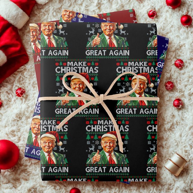 Hoja De Papel De Regalo Trump Christmas Gift, Make Christmas Great Again (Subido por el creador)