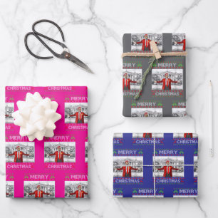 Hoja De Papel De Regalo Trump Feliz Navidad