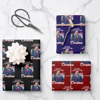 Hoja De Papel De Regalo Trump Obtuvo Lo Que Quería Para Navidad