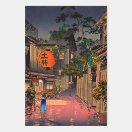 Hoja De Papel De Regalo Tsuchiya Koitsu - Noche en Ushigome