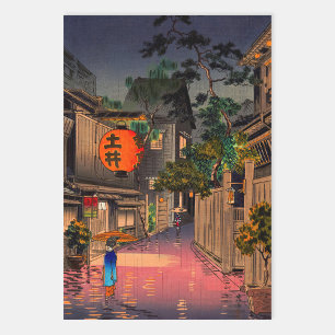 Hoja De Papel De Regalo Tsuchiya Koitsu - Noche en Ushigome