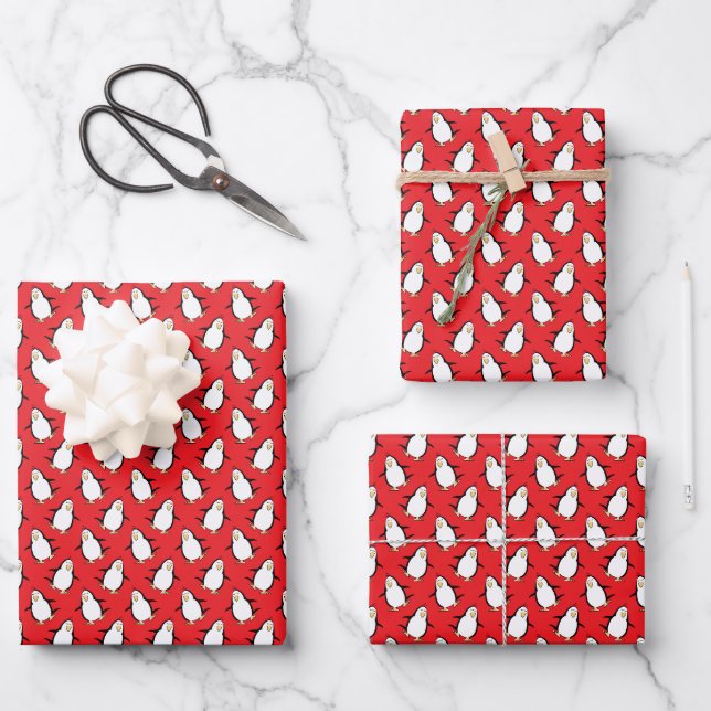 HOJA DE PAPEL DE REGALO TU PINGÜINO PERSONAL  (Anverso)