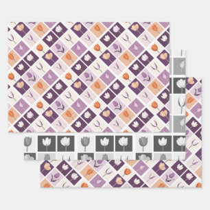 Hoja De Papel De Regalo Tulipanes