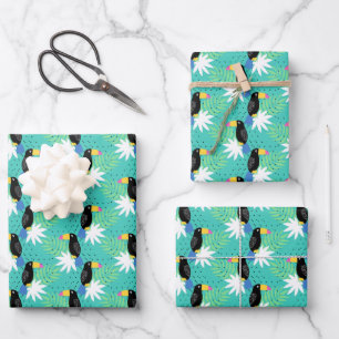 Hoja De Papel De Regalo Turistas Verde azulados