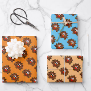Hoja De Papel De Regalo Turkey bird thanksgiving Wrapping Paper Sheets