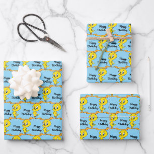 Hoja De Papel De Regalo TWEETY™ Ave Inteligente Personalizada