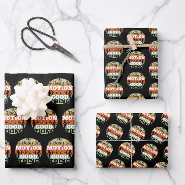 Hoja De Papel De Regalo Un cuerpo en movimiento - La mentalidad de la gimn (Anverso)