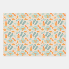 Hoja De Papel De Regalo Un día en la playa