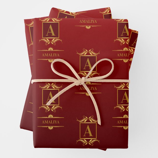 Hoja De Papel De Regalo Un personalizado simple, personalizado y único en  (In situ)