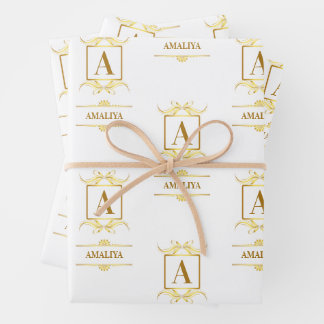 Hoja De Papel De Regalo Un personalizado simple, personalizado y único en 