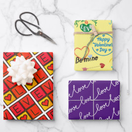 Hoja De Papel De Regalo Un regalo de El día de San Valentín lindo