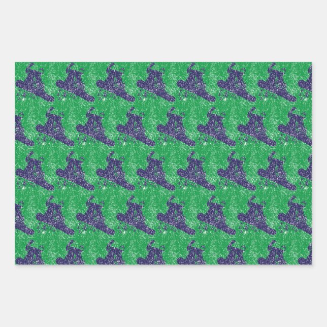 Hoja De Papel De Regalo Un Snowboarder de Guay (Anverso)