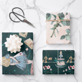 Hoja De Papel De Regalo Una Alicia Enmascarada Con Odio En El Collage De W