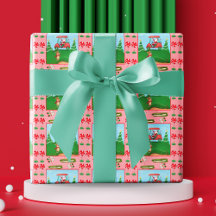 Una excursión de golf de Navidad con Santa y renos