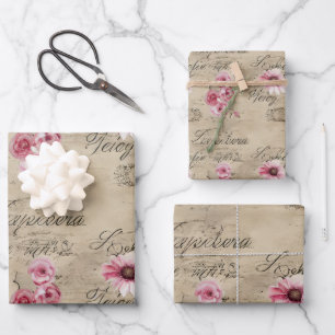 Hoja De Papel De Regalo Una serie de diseño de efímeras francesas 20