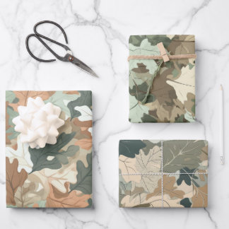 Hoja De Papel De Regalo Una serie de diseños de camuflaje realistas #2