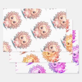 Hoja De Papel De Regalo Una Turquía de Acción de Gracias