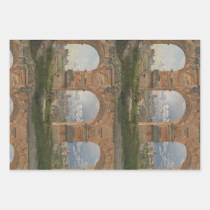 Hoja De Papel De Regalo Una vista a través de tres arcos del Coliseo