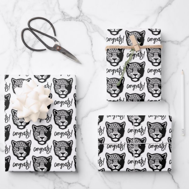 Hoja De Papel De Regalo Universidad A&M de Texas-San Antonio | Jaguares (Anverso)