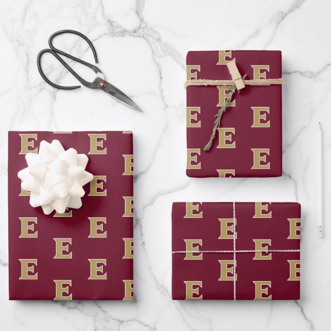 Hoja De Papel De Regalo Universidad Elon E (Anverso)
