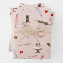 Hoja De Papel De Regalo Utensilios de cocina Panadería Cocina