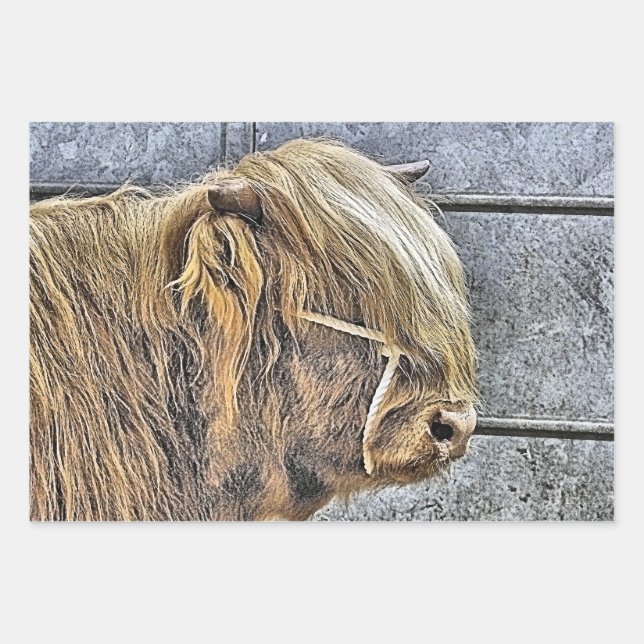 HOJA DE PAPEL DE REGALO VACA (Anverso)