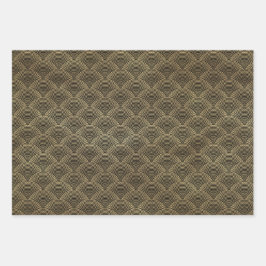 Hoja De Papel De Regalo Vacaciones en Art Deco