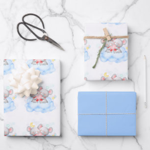 Hoja De Papel De Regalo Valentine Boy Cute Baby Mice