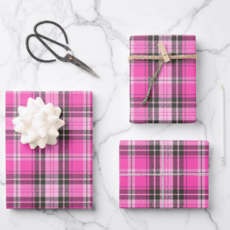 Hoja De Papel De Regalo Valentine Plaid Wrapping Paper 