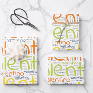 Hoja De Papel De Regalo Valentino