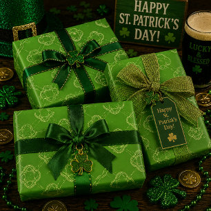 Hoja De Papel De Regalo Vals de Trébol