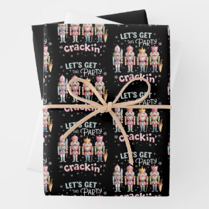 Hoja De Papel De Regalo Vamos a romper la fiesta de Navidad Cascanueces Na