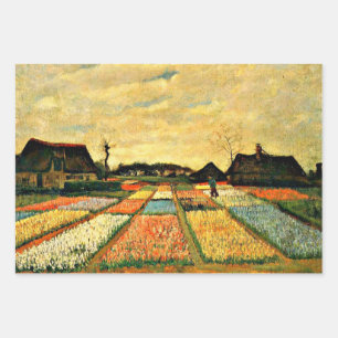 Hoja De Papel De Regalo Van Gogh - Camas de flores en Holanda