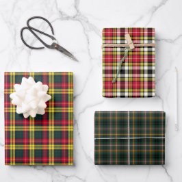 Hoja De Papel De Regalo Variaciones de Clan Buchanan Tartan