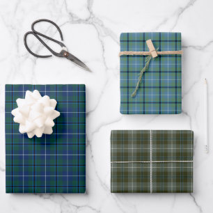 Hoja De Papel De Regalo Variaciones de Clan Douglas Tartan
