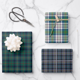 Hoja De Papel De Regalo Variaciones de Clan Kennedy Tartan