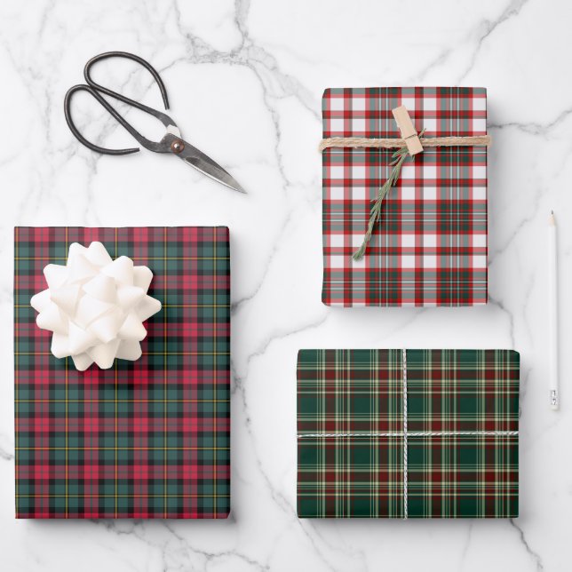 Hoja De Papel De Regalo Variedad de Navidades clásicos (Anverso)