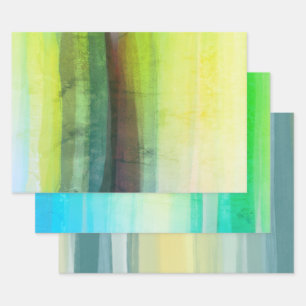 Hoja De Papel De Regalo Variedad multicolor de pintura abstracta perturbad