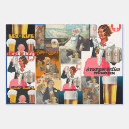 Hoja De Papel De Regalo Variety Pack de Beer-themed