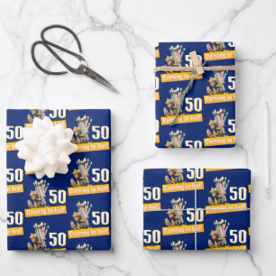 Hoja De Papel De Regalo Velas de cumpleaños de ardilla
