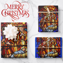 Ventana de vidrio templado Natividad Niño Jesús Na