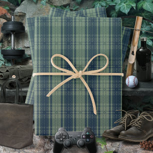 Hoja De Papel De Regalo Verde azulado-verde-masculino