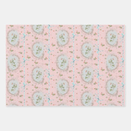 Hoja De Papel De Regalo Versailles Strawberrys & Ribbons Pink