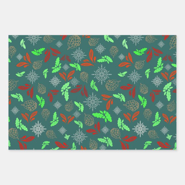 Hoja De Papel De Regalo Vibes de Navidades rusos (Anverso)