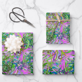 Hoja De Papel De Regalo Vibraciones de jardín Lugar feliz para amantes de 