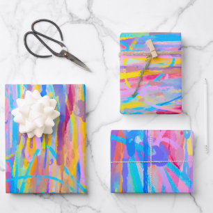 Hoja De Papel De Regalo Vibrante cascada