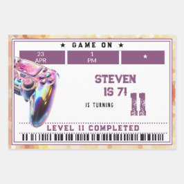 Hoja De Papel De Regalo Videojuegos de cumpleaños